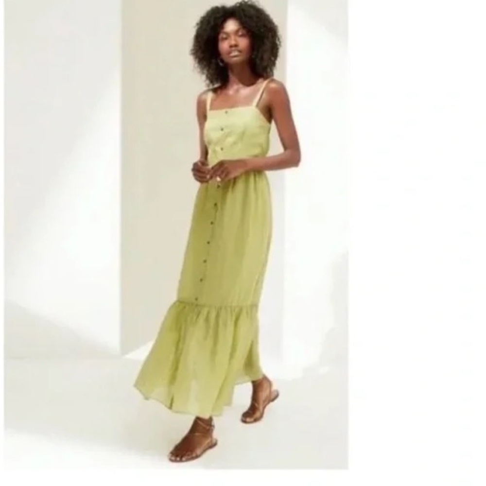 Banana Republic Green Maxi Sundress